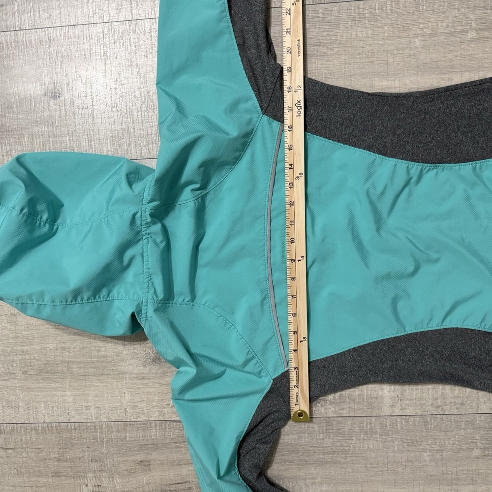 Avalanche Weather Shield Running Shell Full Zip Hooded Jacket Teal Women's Small - Picture 8 of 12